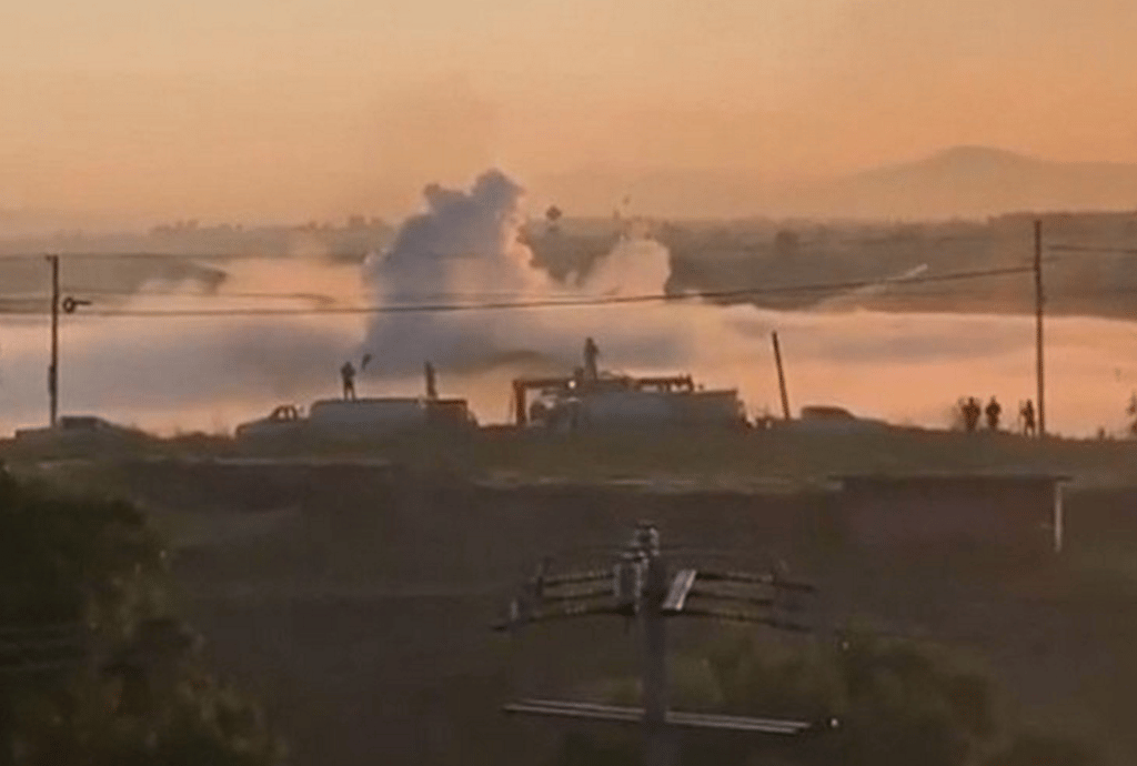 fuga de gas en Nextlalpan