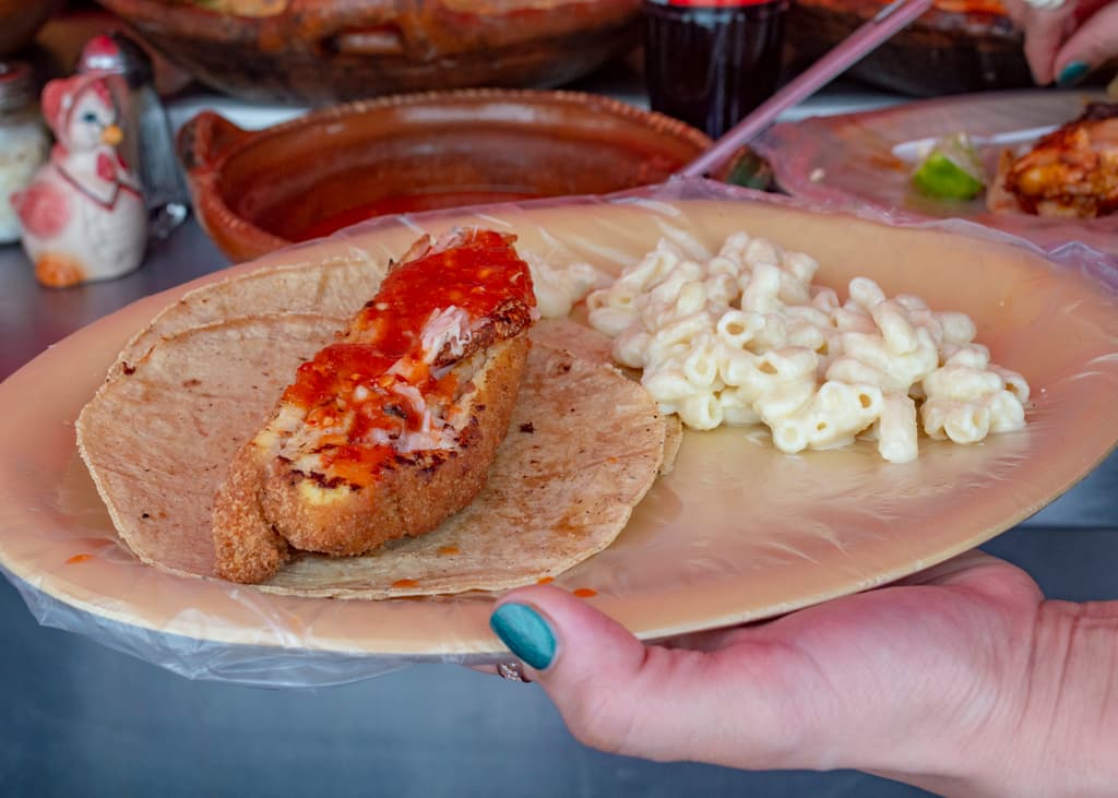 tacos de milanesa y de pechuga