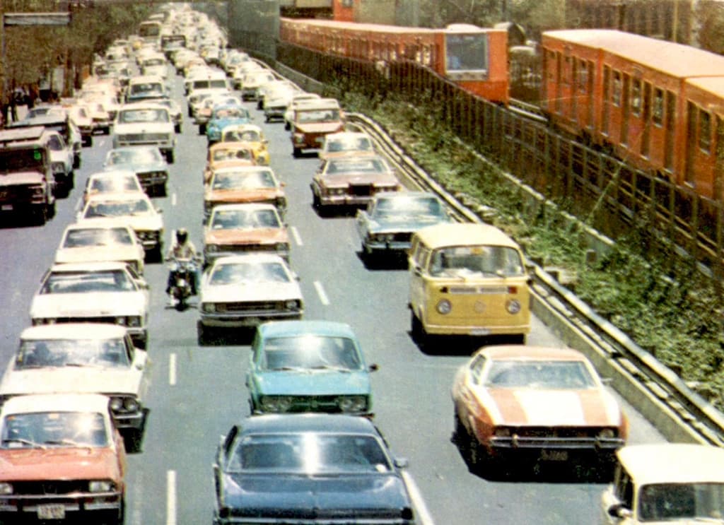 Calzada de Tlalpan en los 80.