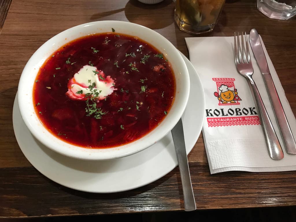 Kolobok sopa borsch
