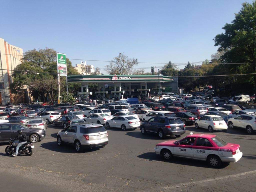 filas en las gasolineras de la CDMX