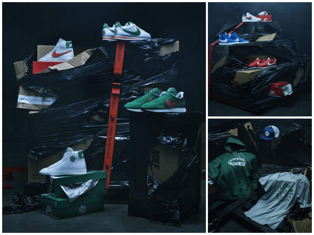 línea de ropa de Nike y Stranger Things