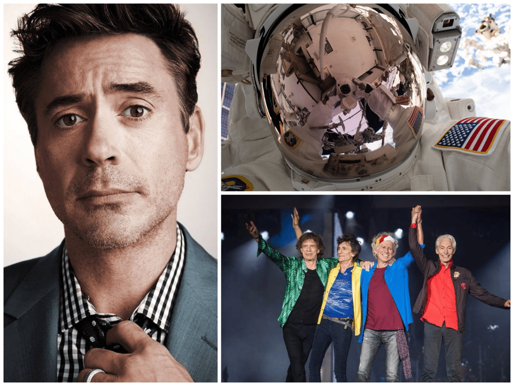 Robert Downey Jr. La NASA Los Rolling Stones