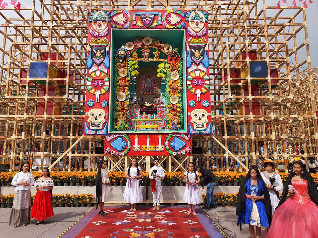 fotos de la ofrenda en el Zócalo 2019