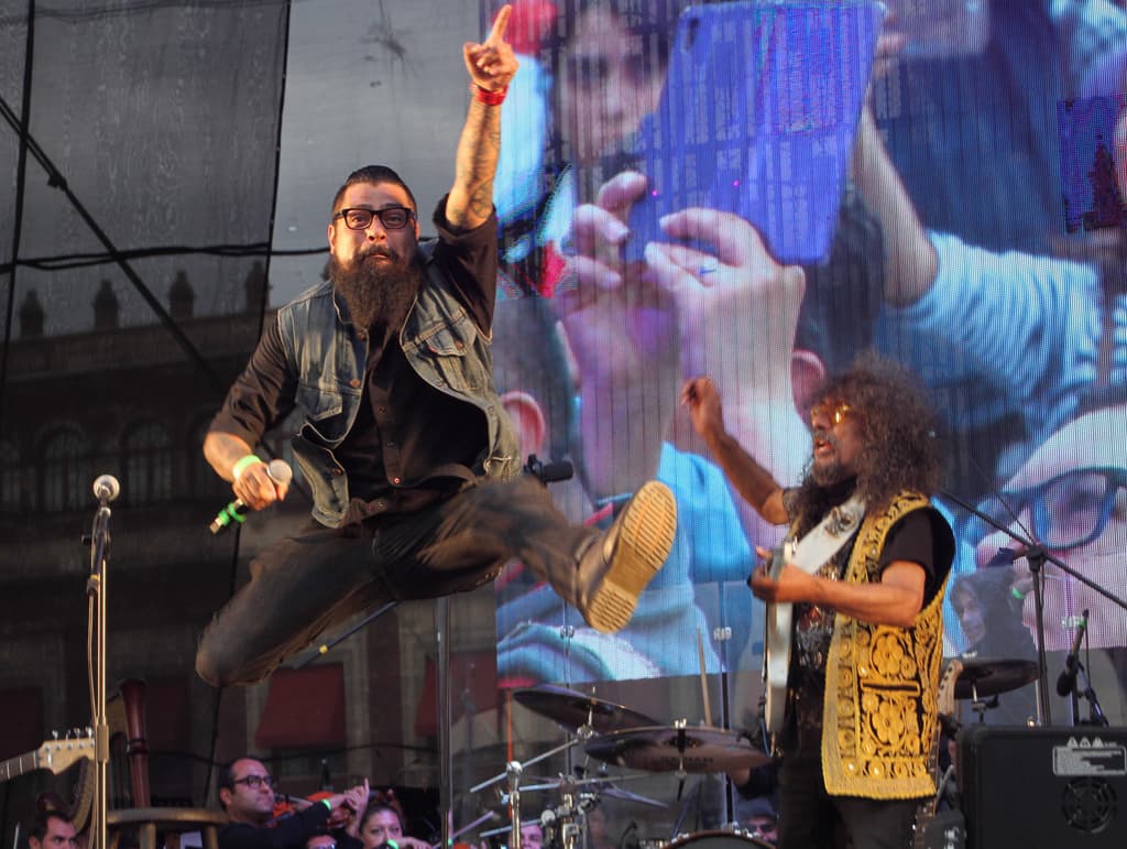 Javier Bátiz en el Zócalo