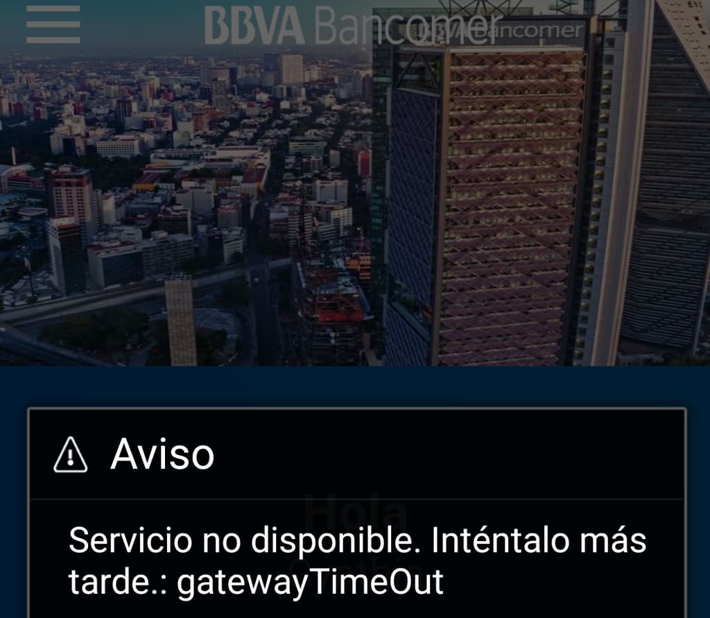 fallas en la aplicacion de bancomer