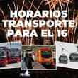 Conoce los horarios del Metrobús, Metro y RTP para el 16 de septiembre en CDMX