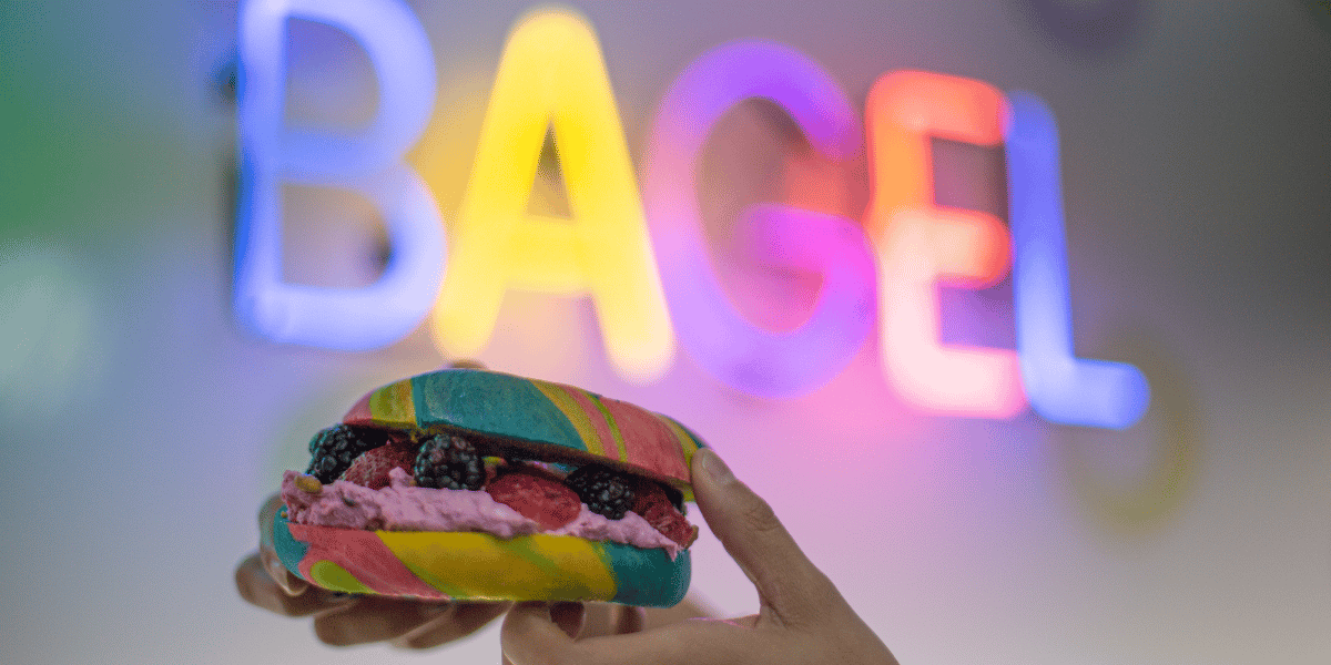 Rainbow Bagels