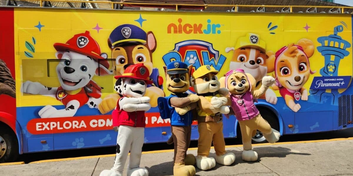 Turibus de Paw Patrol en CDMX.