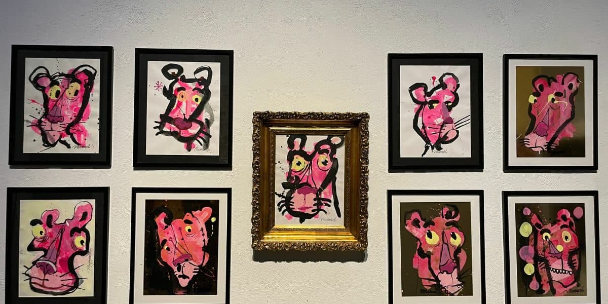 La Pantera Rosa exposición en el Mumedi CDMX.