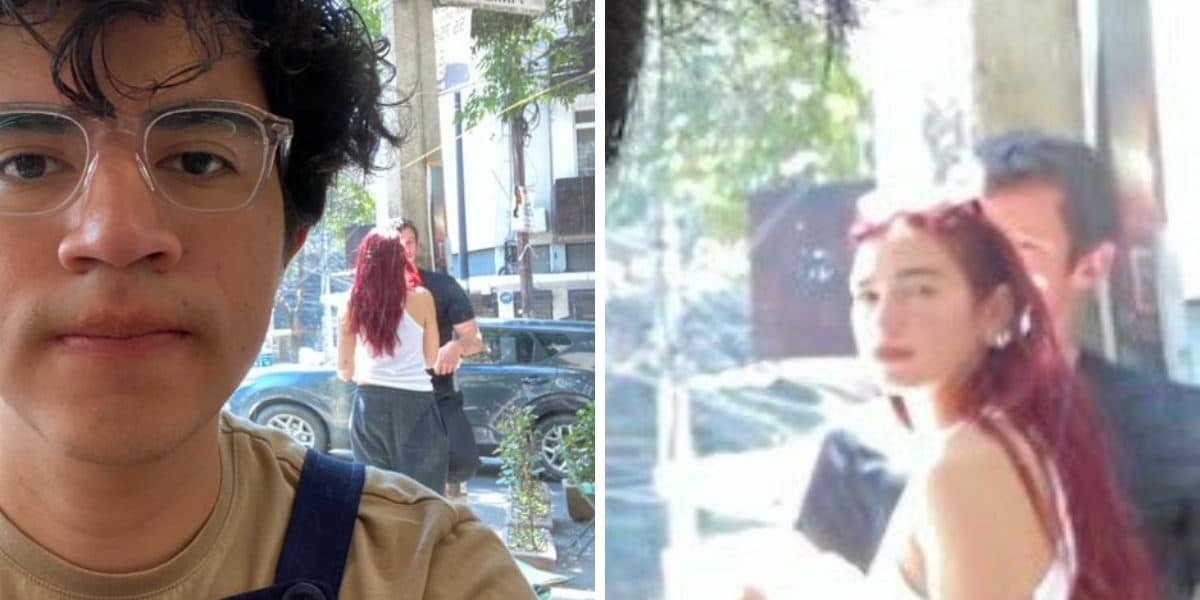 Dua Lipa captada en CDMX.