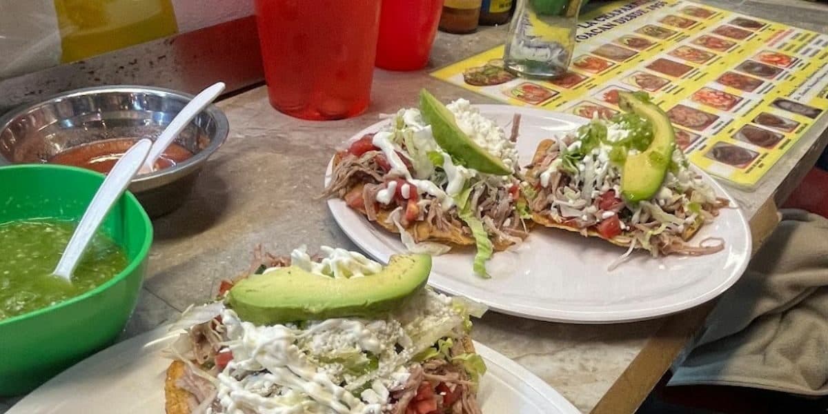 Tostadas La Chaparrita del mercado de Coyoacán.