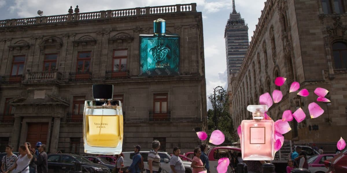Calle de perfumes en el centro.