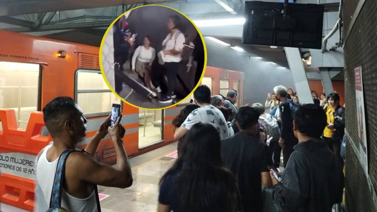 Mujer sufre descarga eléctrica en Metro Morelos