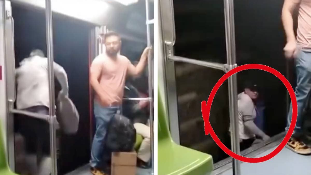 Usuarios del Metro de CDMX fuerzan las puertas y bajan a las vías para escapar de tren detenido en túnel