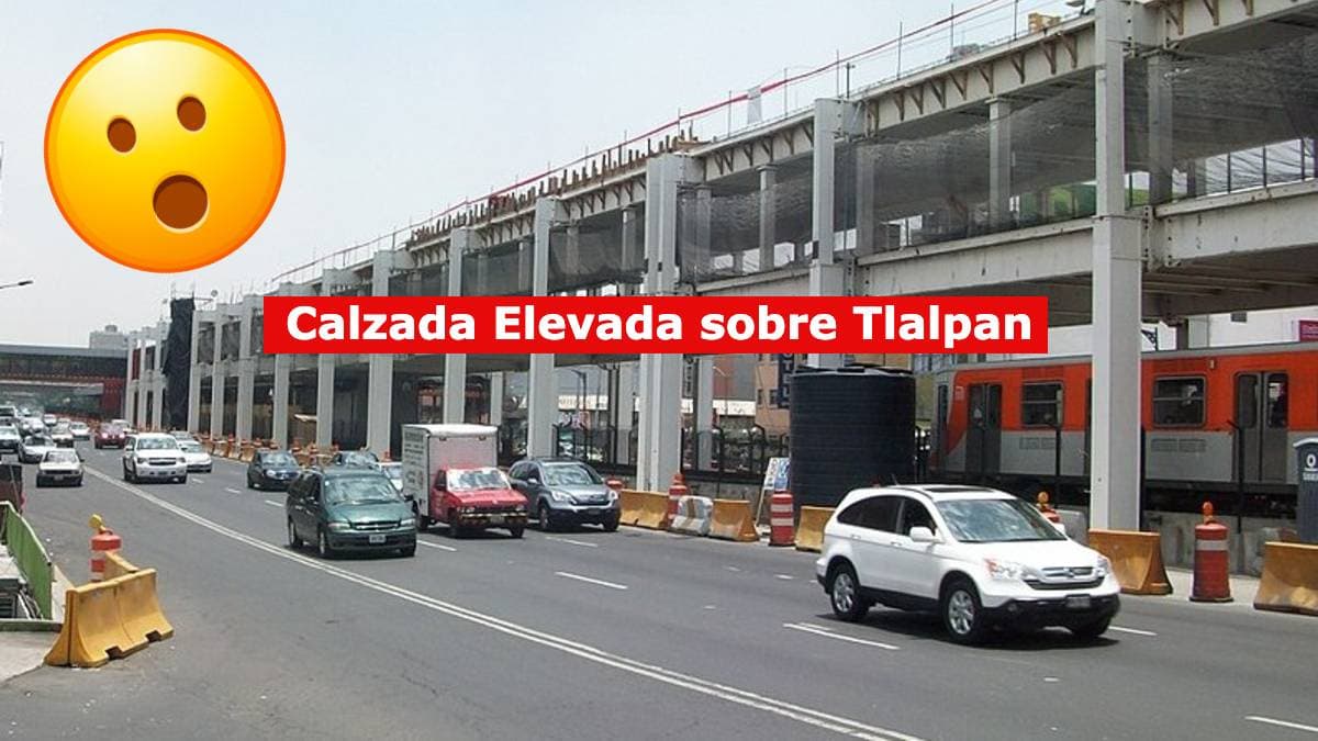 Calzada elevada en Tlalpan