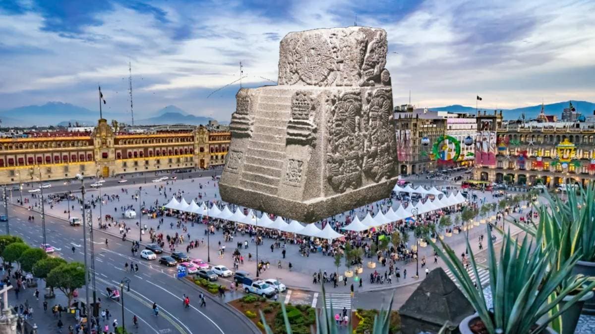 Colocarán monumento con forma de pirámide en el Zócalo por los 700 años de la fundación de Tenochtitlán