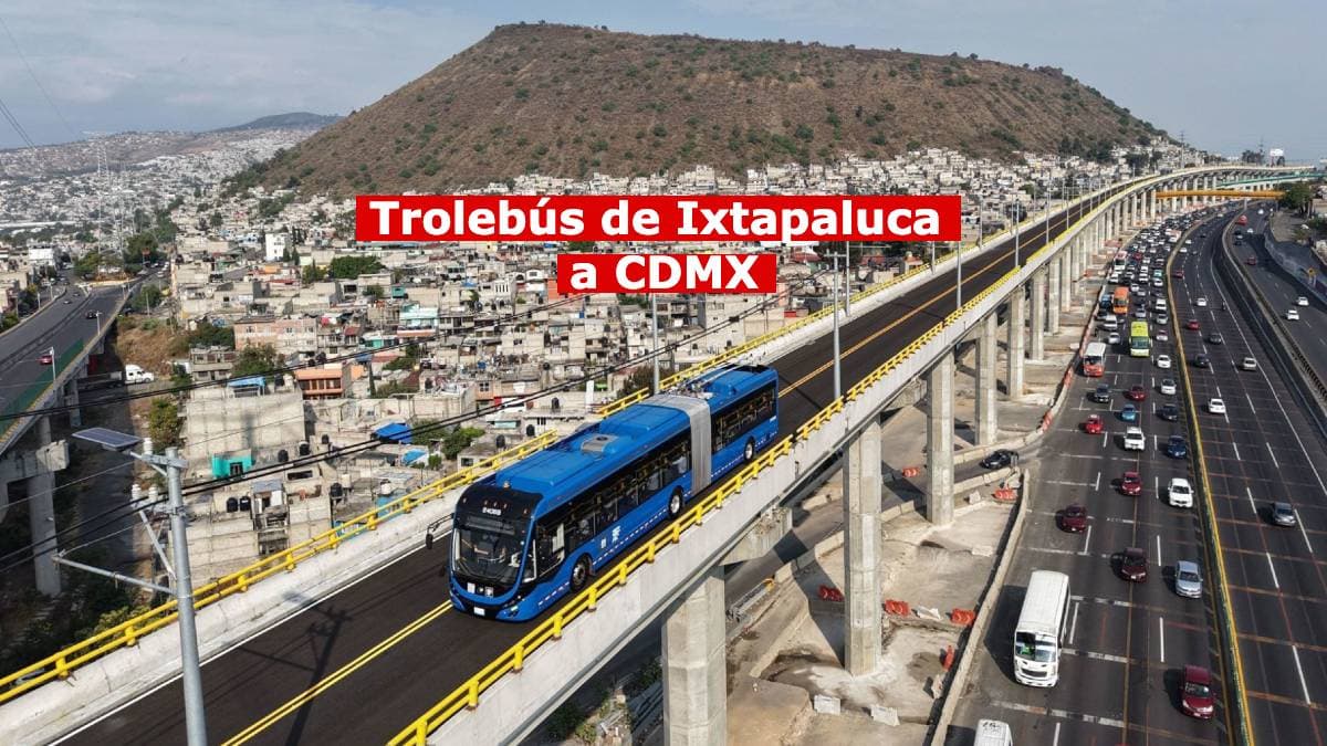 Revelan estaciones del Trolebús de Ixtapaluca a CDMX