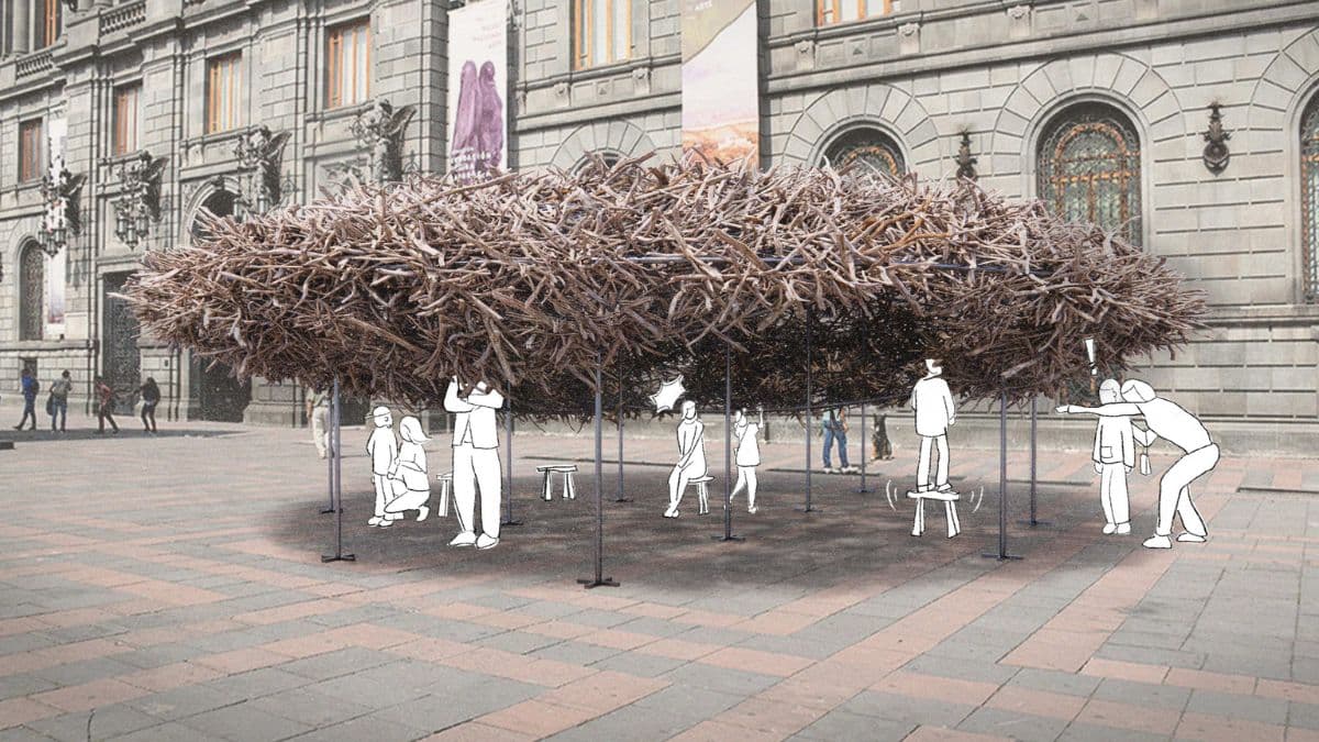 Escala de una de las instalaciones que habrá en Mextrópoli 2025.