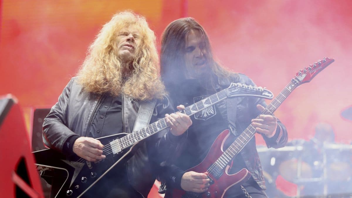 Megadeth durante su participación en el festival Hell and Heaven Metal Fest 2022.