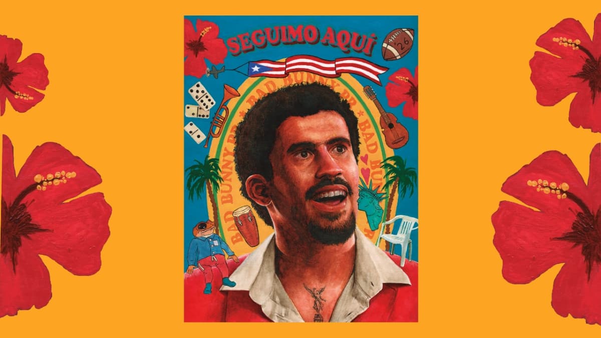 Bad Bunny ilustración