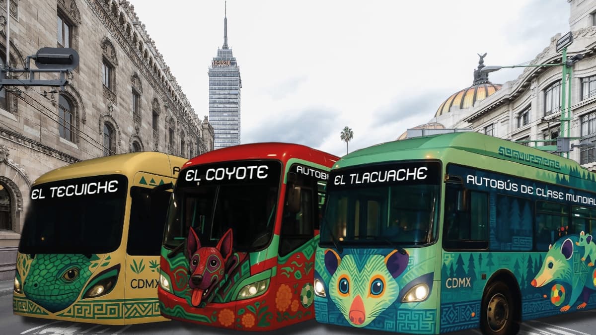 De tlacuaches a ajolotes: Así se verán las nuevas rutas de transporte de CDMX rumbo al Mundial 2026