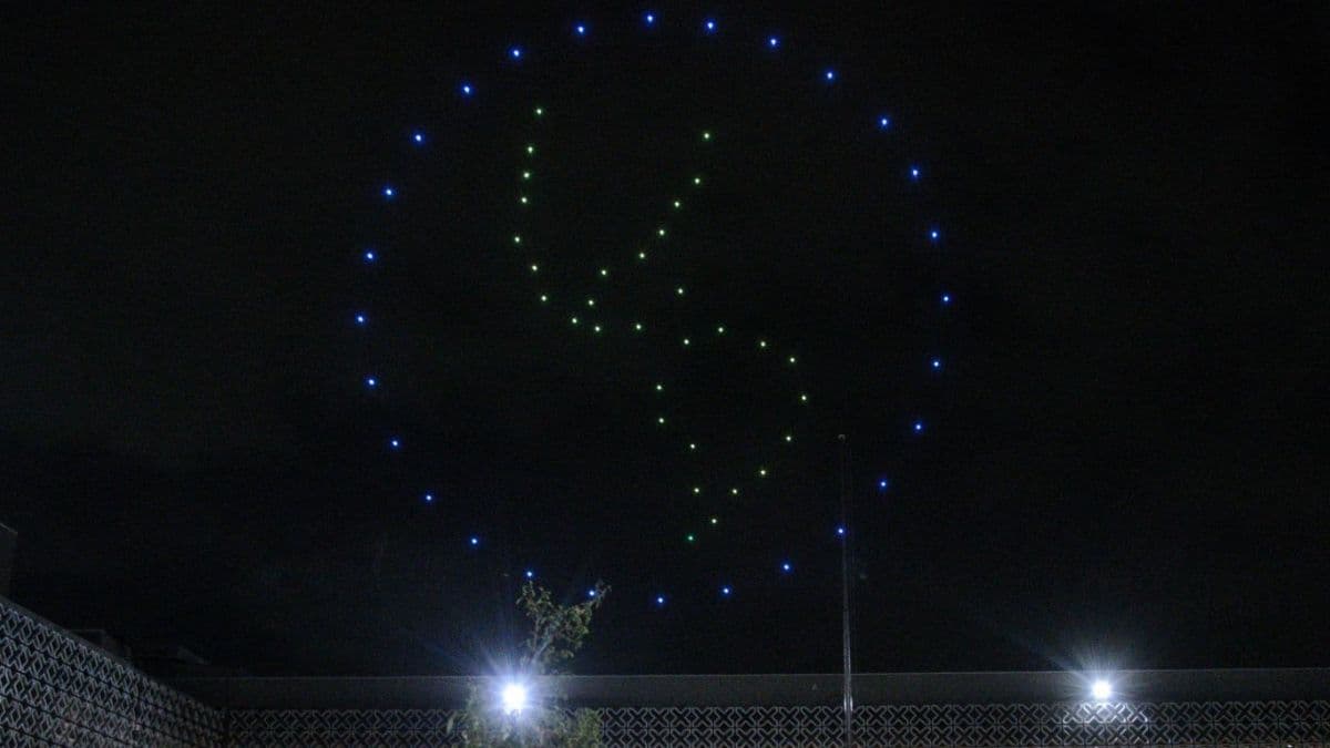 Show de drones en las Noches de las Estrellas en CU.