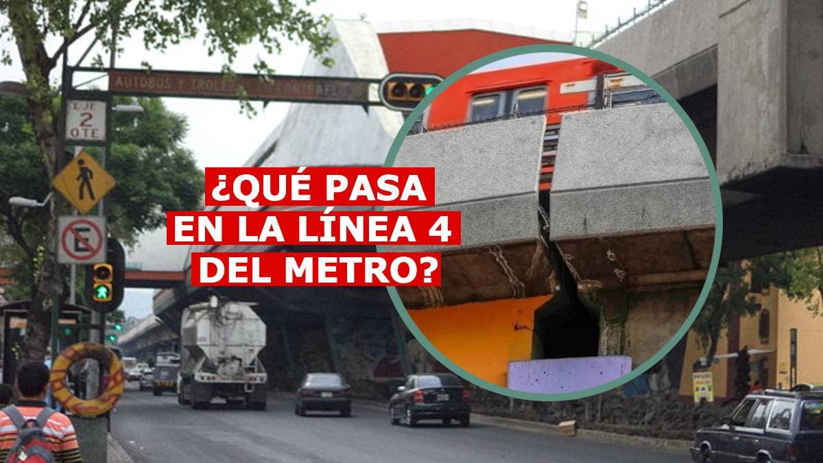 Separación de estructuras de la Línea 4 del Metro