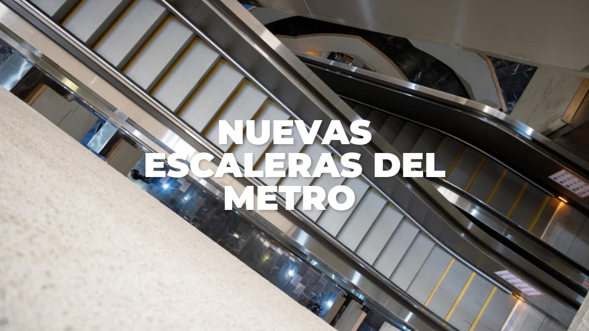 Nuevas escaleras del Metro de CDMX