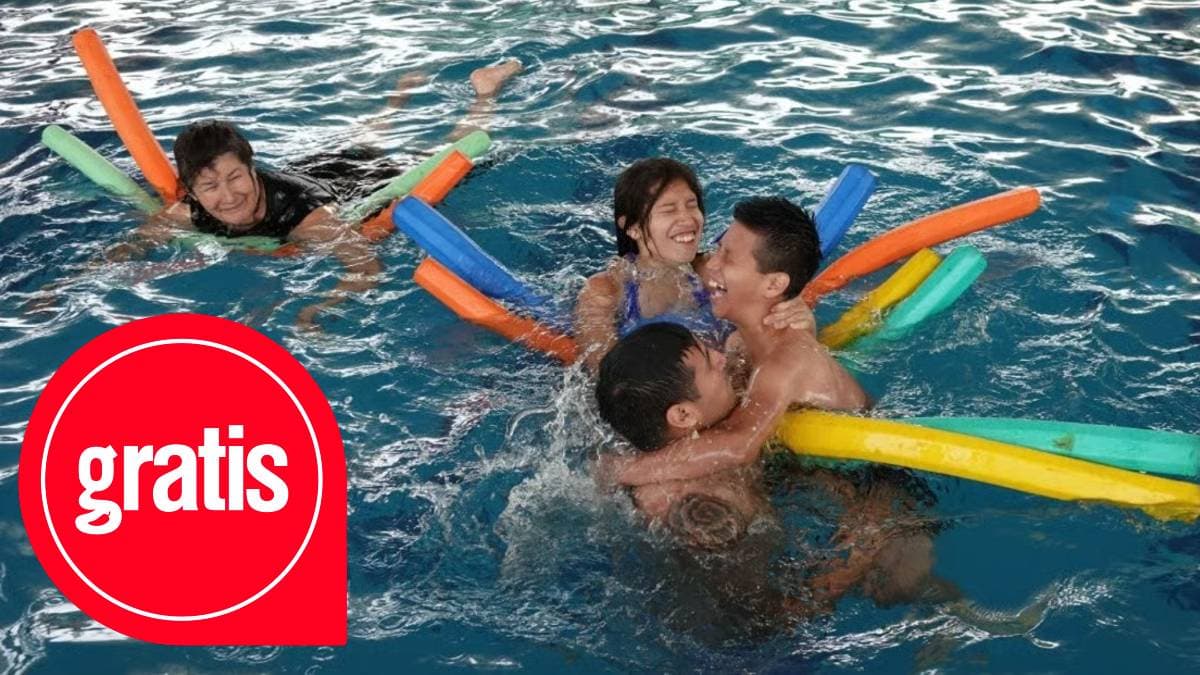 Clases de natación gratis en las Utopías de CDMX