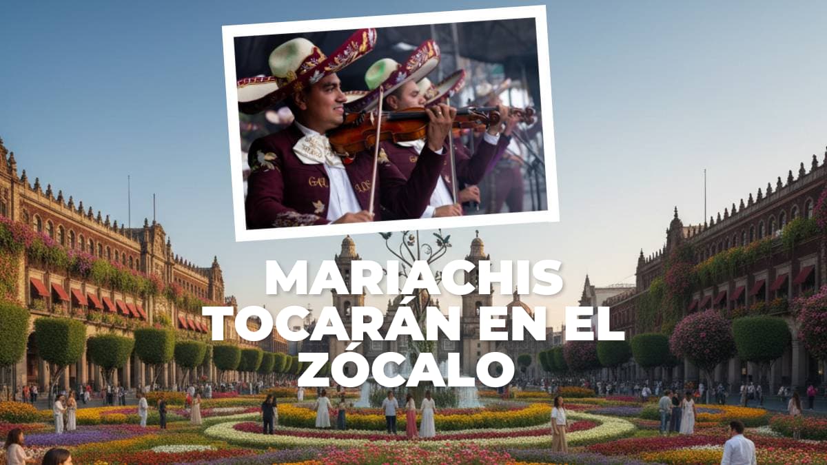 Mariachis tocarán en el Jardín del Buen Amor en el Zócalo