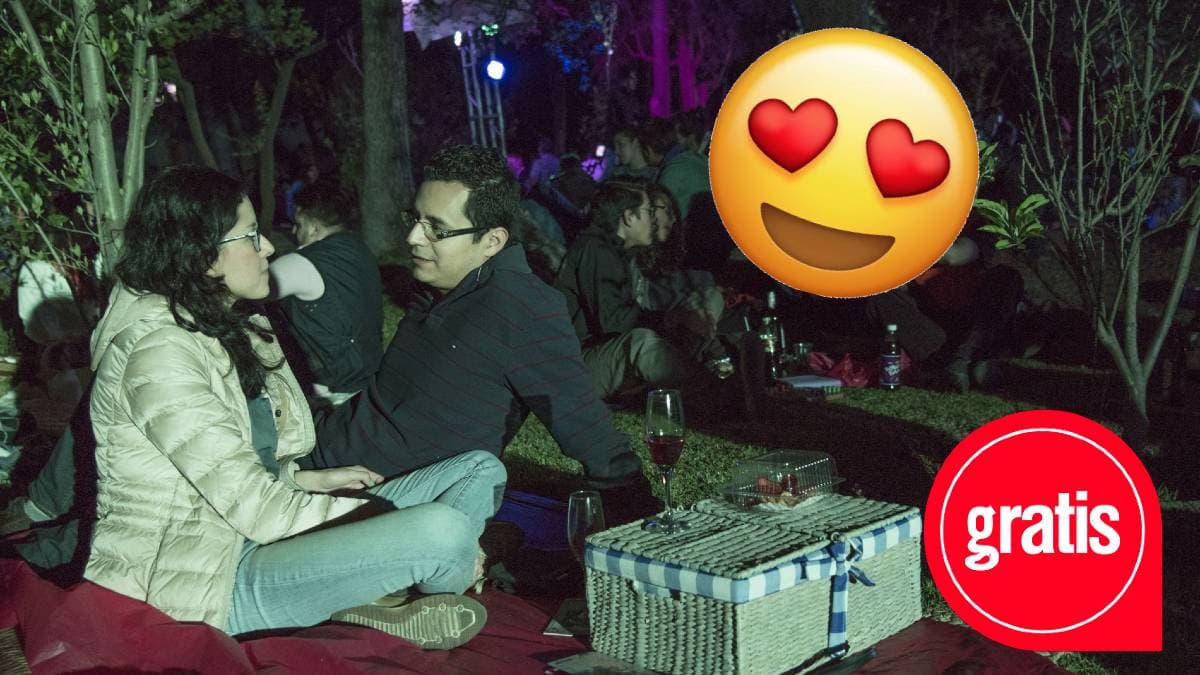 Picnic nocturno por el 14 de febrero en el Bosque de Chapultepec