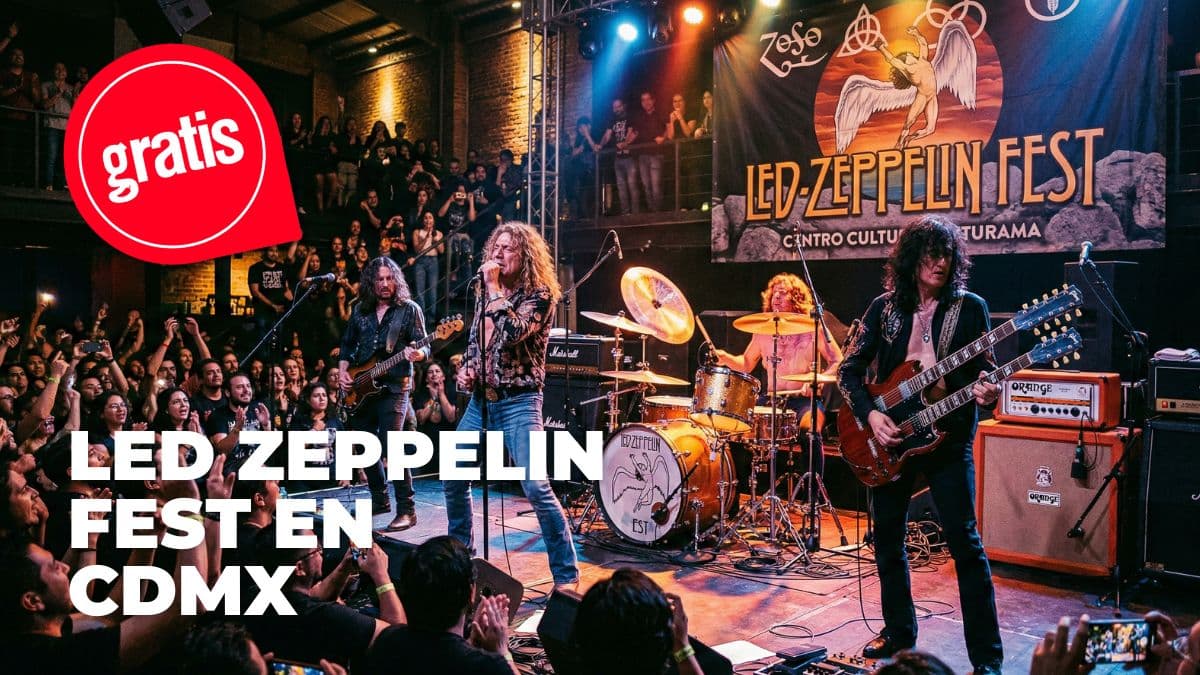 Si eres fan de Led Zeppelin, no te puedes perder este tributo gratis en CDMX.