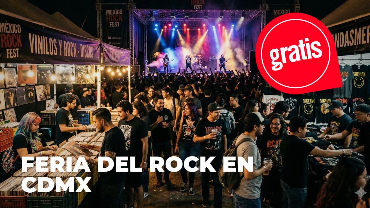 Si tienes ganas de comprar merch de bandas de rock, lánzate a este festival gratuito.
