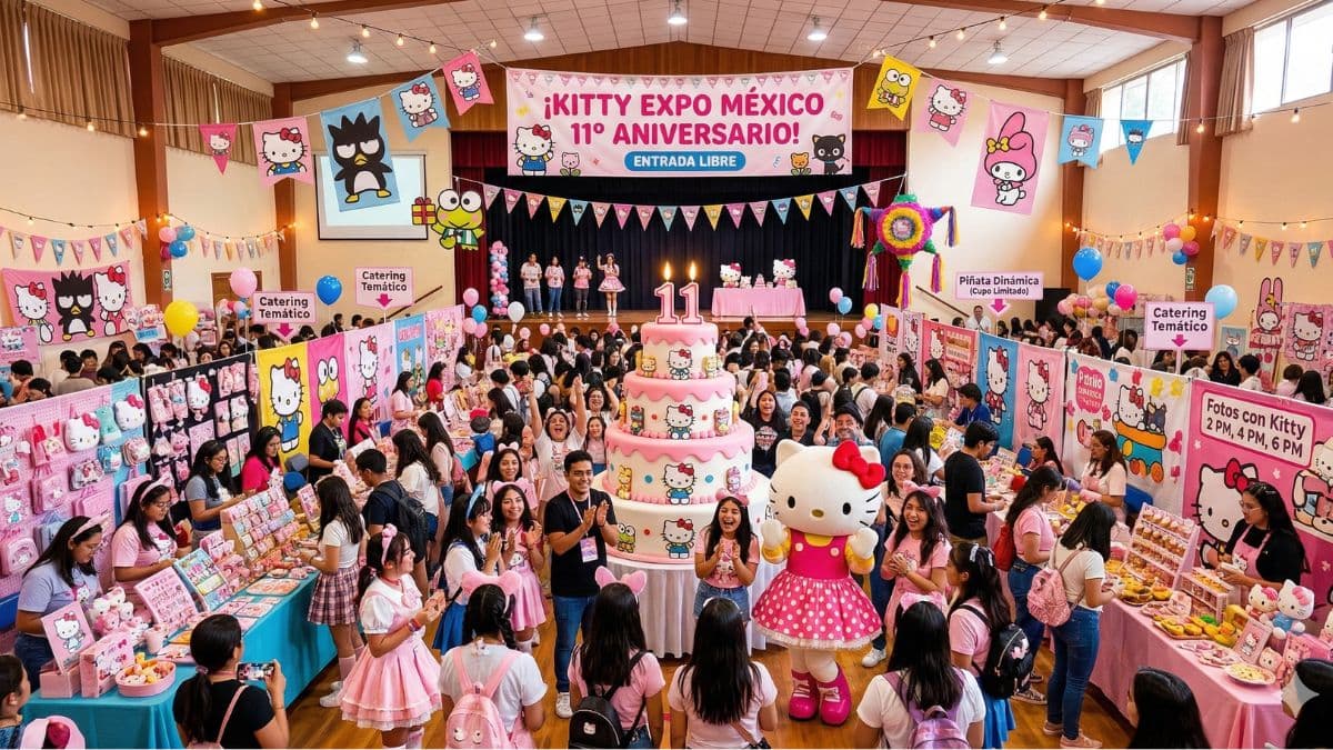 ¡Kitty Expo México celebra 11 años en Azcapotzalco! Lánzate por tu rebanada de pastel gratis