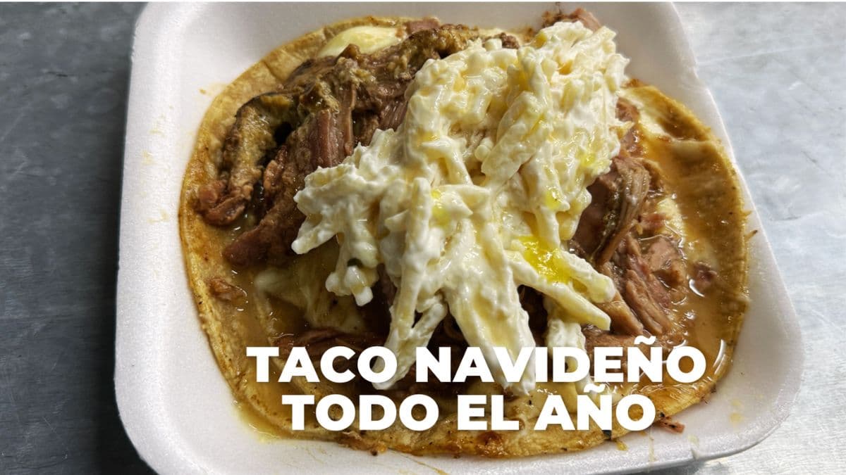 Taco “navideño” todo el año en CDMX: el secreto mejor guardado de la Obrera