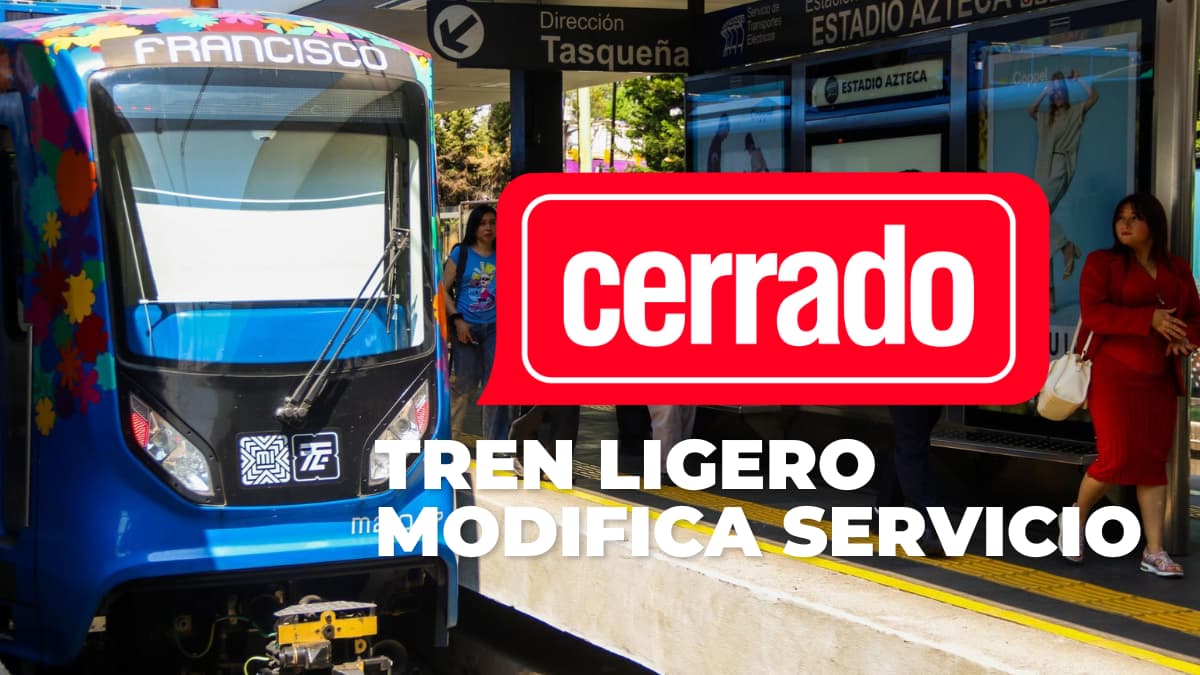 Nuevo horario y estaciones cerradas del Tren Ligero