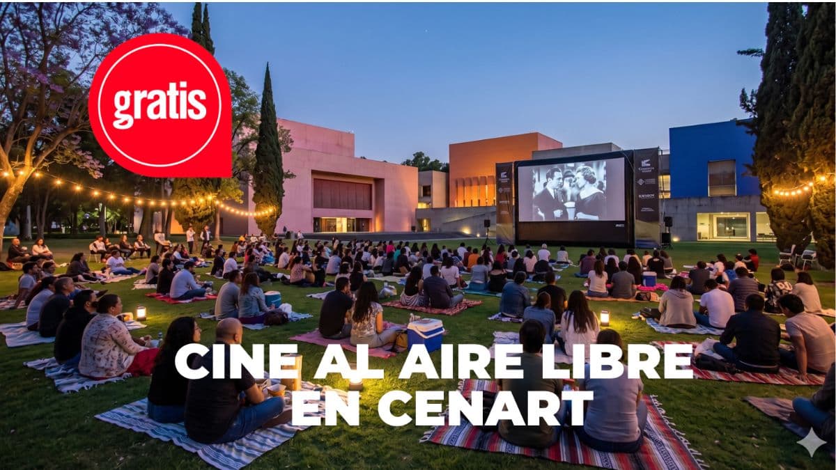 Cine gratis al aire libre en el Cenart 2026: fechas, cartelera y todo sobre los Lunes de Cine