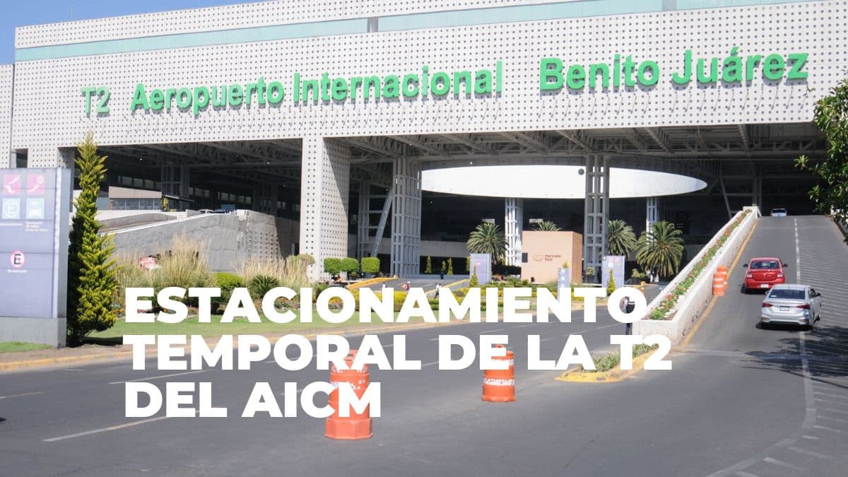 Habilitan estacionamiento en la T2 del AICM.