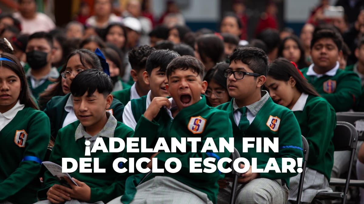 Adelantan cierre del ciclo escolar por Mundial 2026 y ola de calor: ¿cuándo terminan las clases?