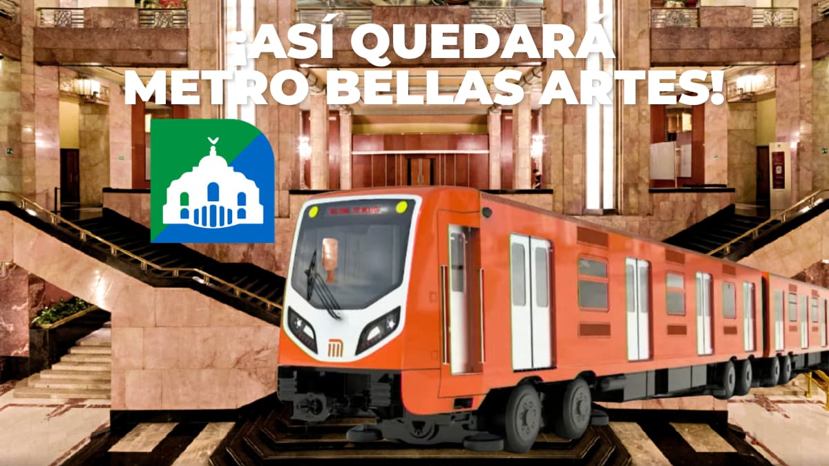 Metro de CDMX remodela estación Bellas Artes