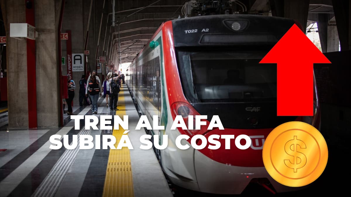 El Tren Suburbano al AIFA incrementará el costo del viaje al concluir el periodo de su tarifa promocional.