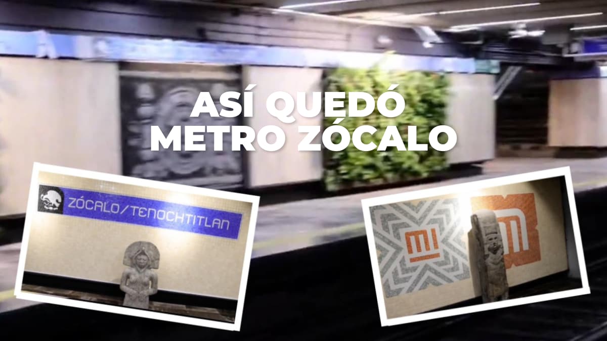 Así quedó Metro Zócalo