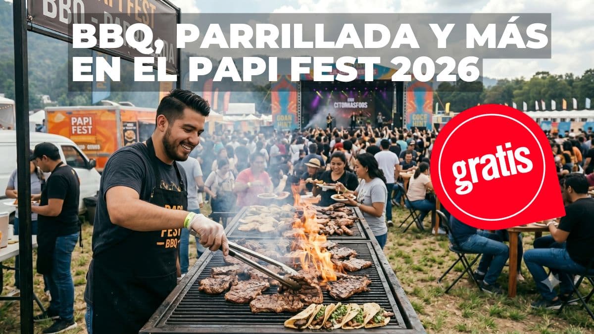 ¡Que se arme la carnita asada en el Papi Fest 2026!