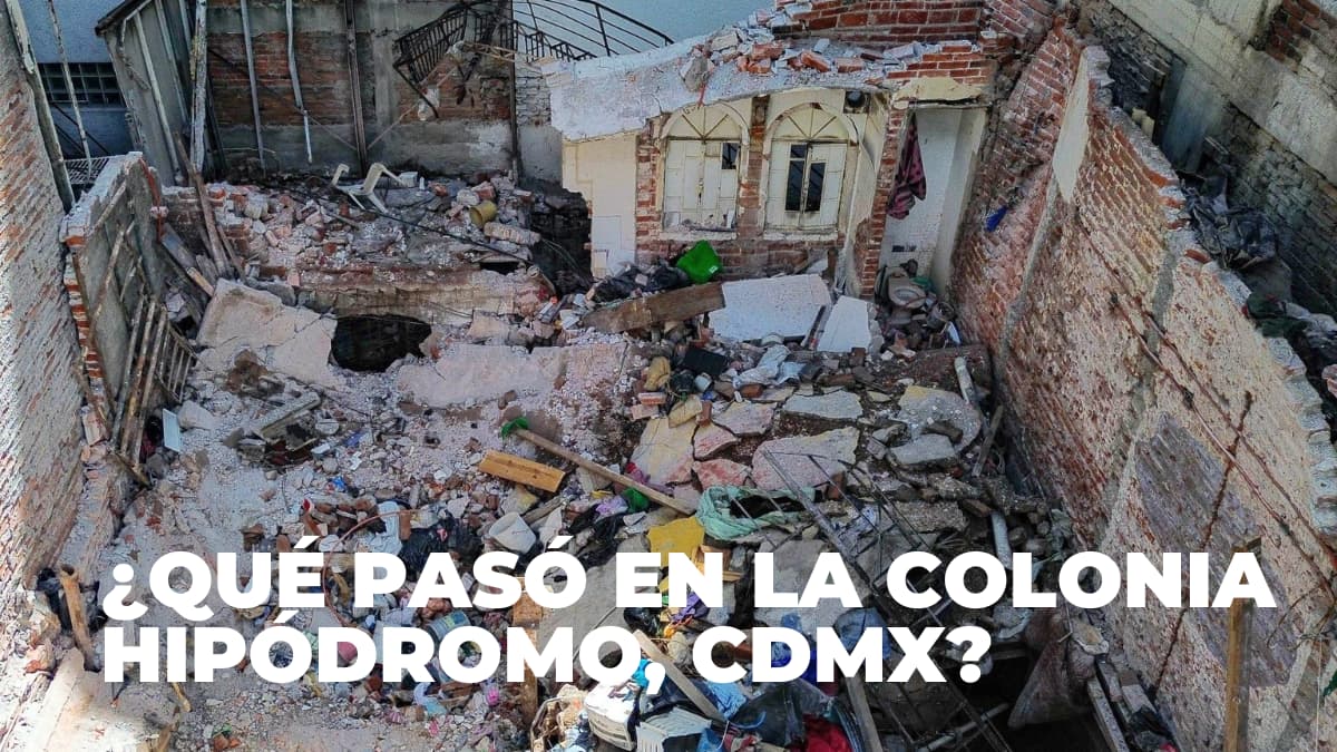 Socorristas y bomberos trabajaron tras el derrumbe en la colonia Hipódromo en la CDMX.