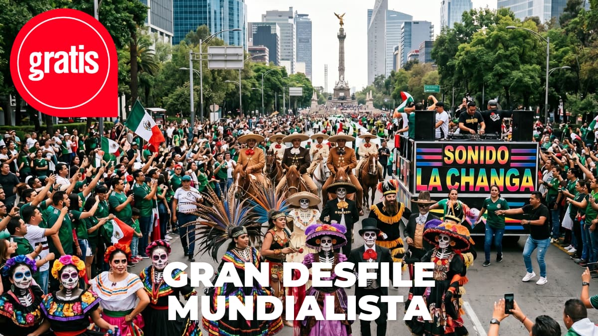 ¡Día de Muertos en junio y baile gratis con La Changa! Así será el Gran Desfile Mundialista en CDMX