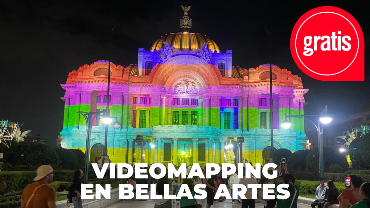 Habrá espectáculos de videomapping en Bellas Artes los días 15 y 16 de junio