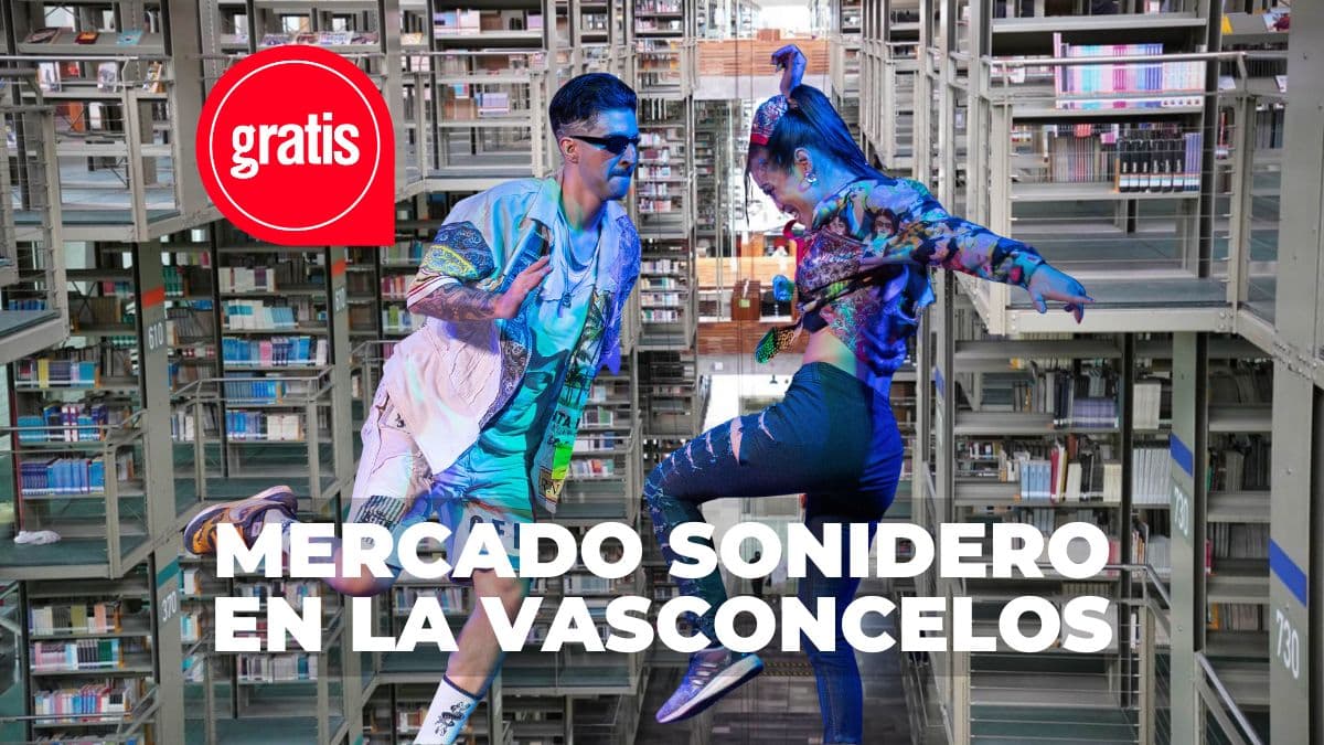Show mercado sonidero en la Biblioteca Vasconcelos.