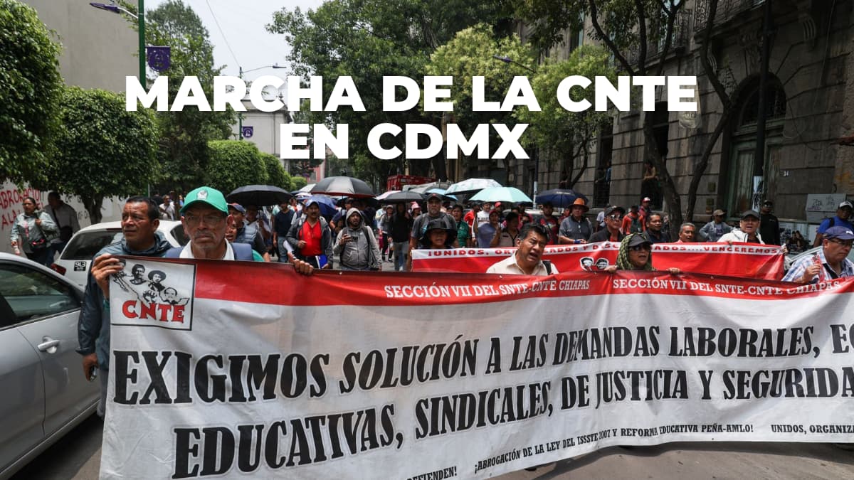 MARCHA DE LA CNTE EN CDMX EL JUEVES 16 DE JULIO