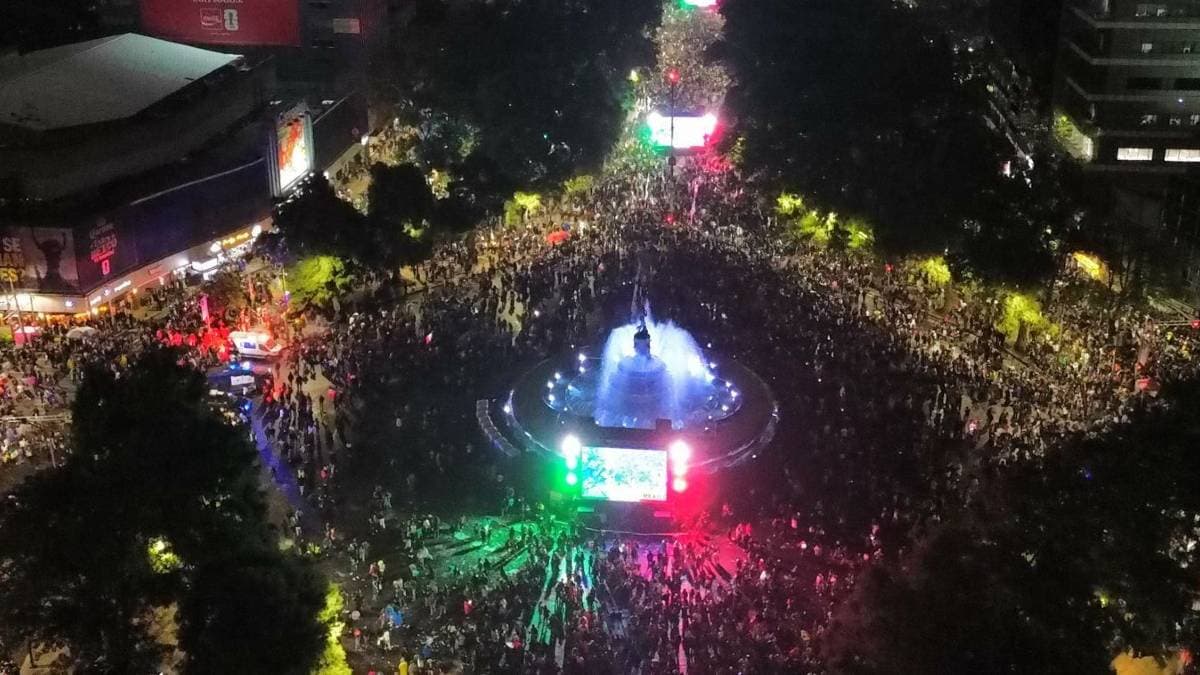 Mueren tres personas en Paseo de la Reforma durante festejos tras el partido de México